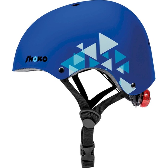 Παιδικό Κράνος Shoko με Φως Ocean Blue Medium (51-54 cm) - Μπλε με Σχέδιο image 1