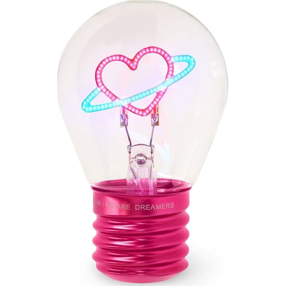 Διακοσμητικό Επιτραπέζιο Φωτιστικό Legami Bulb Fiction Λάμπα - Πλανήτης Καρδιά image 0