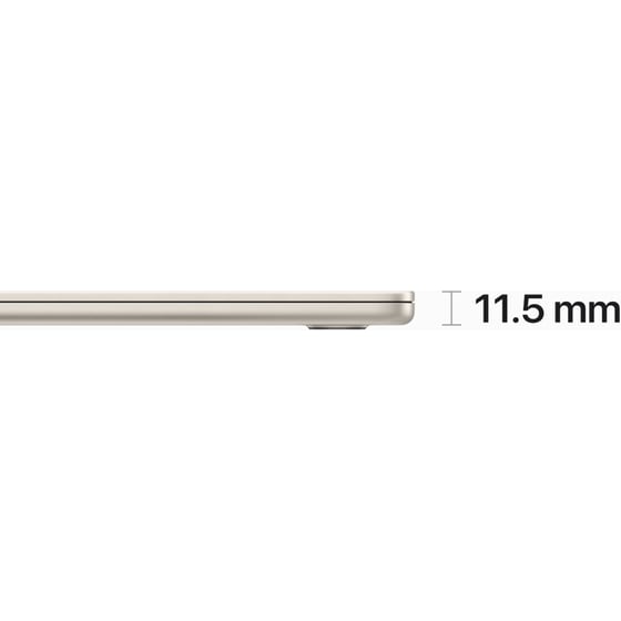 Apple MacBook Air with M2 Chip 15.3" QHD+ (Apple M2/8 Cores/8GB/512GB SSD/Mac OS) Starlight image 2