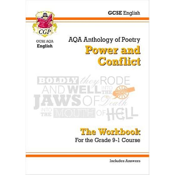 GCSE English Literature AQA Poetry Workbook: Power & Conflict Anthology (includes Answers) image 0