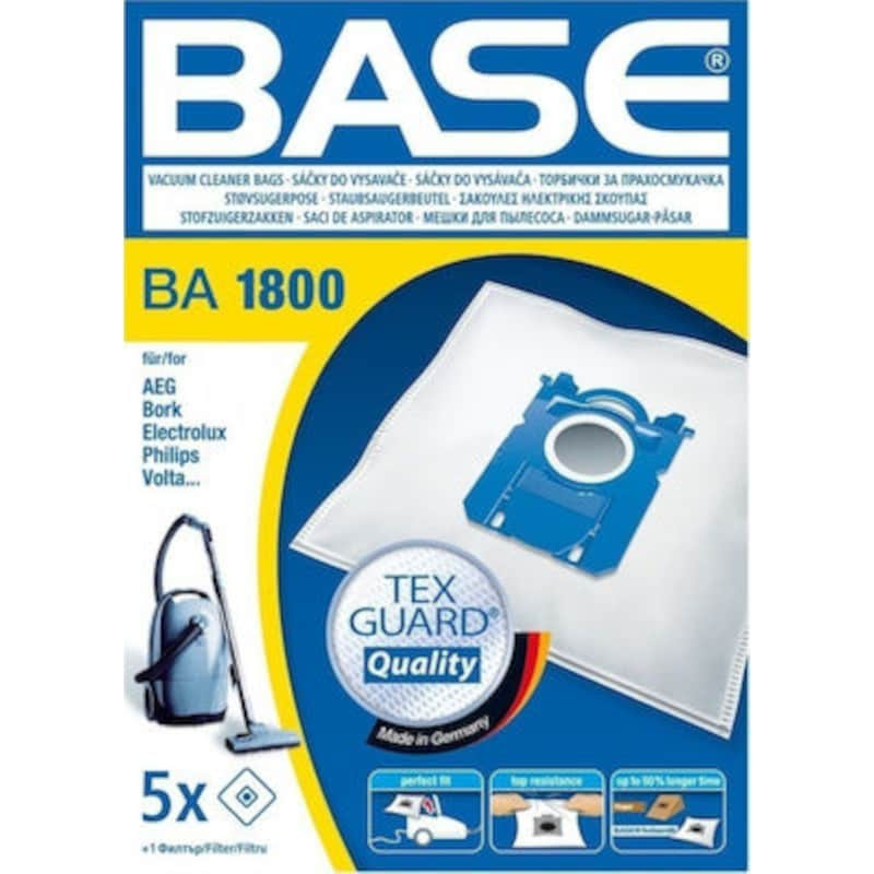 BASE BASE BA1800 5 Τμχ Σακουλες Ηλεκτρικής Σκούπας