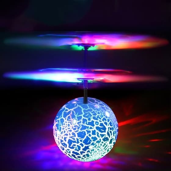 Παιχνίδι Ελικόπτερο Led Ιπτάμενη Μπάλα Flying Ball Jm-888 Ροζ image 1