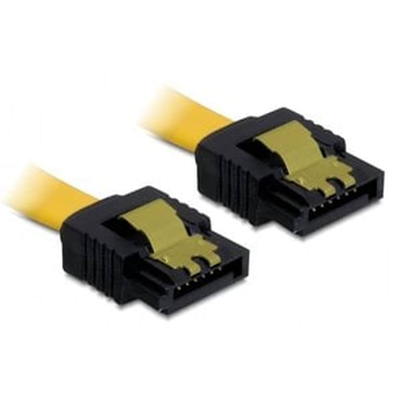 Delock Καλώδιο Sata Iii 7-pin Σε 7-pin 82477, Metal Clip, 0.5m