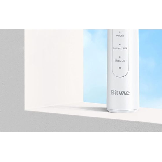 Ηλεκτρική Οδοντόβουρτσα BITVAE R2 Με Κεφαλές και Θήκη Ταξιδιού - Λευκό image 1