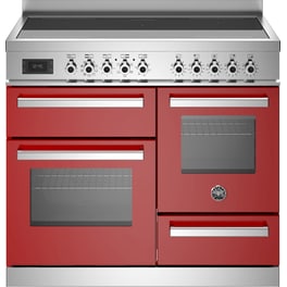 BERTAZZONI PRO105I3EROT 58 / 46 / 17 Lt Κόκκινο Επαγωγική Ηλεκτρική Κουζίνα