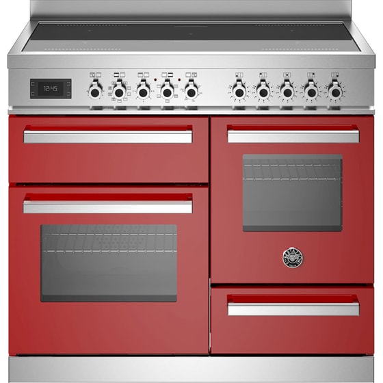 BERTAZZONI PRO105I3EROT 58 / 46 / 17 Lt Κόκκινο Επαγωγική Ηλεκτρική Κουζίνα image 0