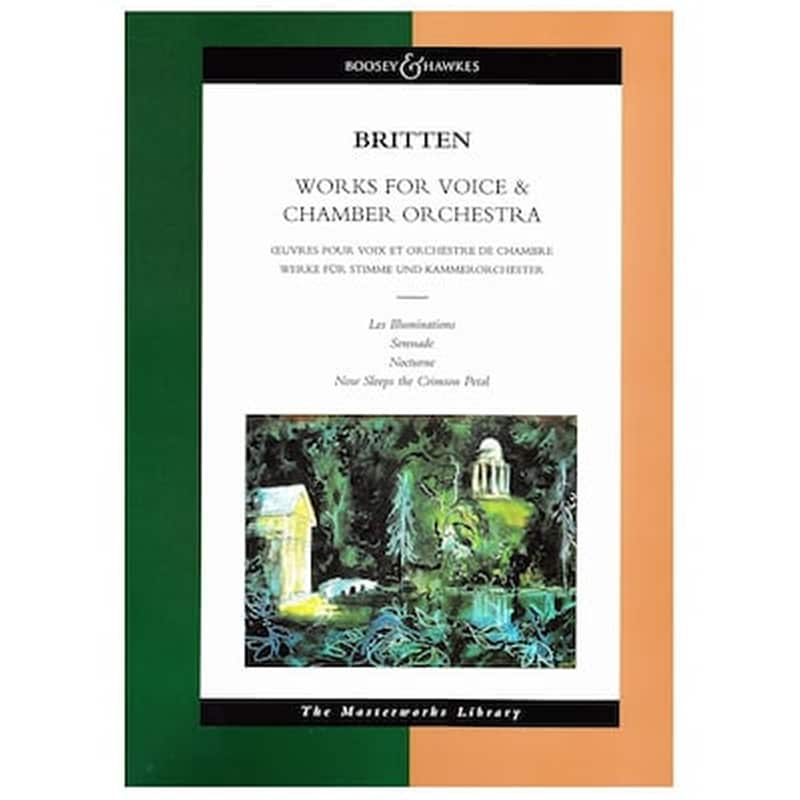 BOOSEY & HAWKES Britten - Works For Voice - Chamber Orchestra [full Score]