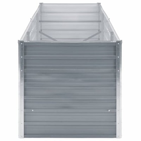 Vidaxl Ζαρντινιέρα Κήπου Γκρι 240 X 80 X 77 Εκ. Γαλβανισμένος Χάλυβας image 5
