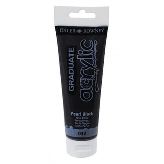 Daler Graduate Acrylic 120ml Pearl Black image 0