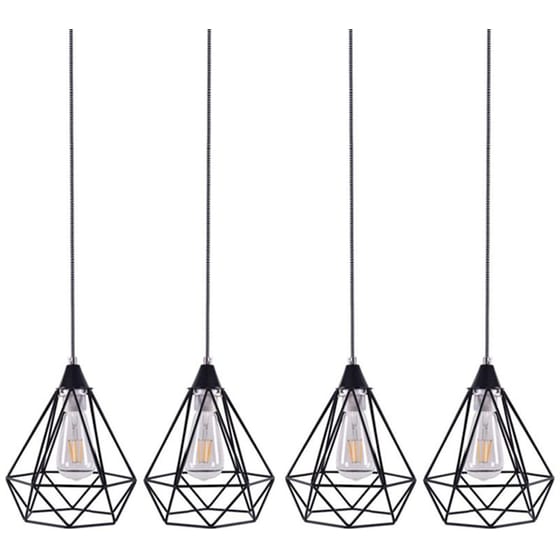 Φωτιστικό Οροφής Πολύφωτο Homelighting Mila 77-4348 Μεταλλικό - Μαύρο image 0