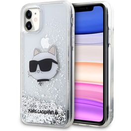 Θήκη Apple iPhone 11 - Karl Lagerfeld Ikonik Choupette’s Head - Ασημί