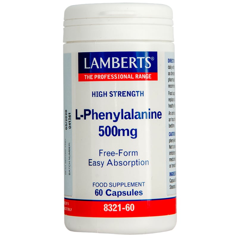 Αμινοξύ Lamberts L-phenylalanine 500mg - 60 κάψουλες