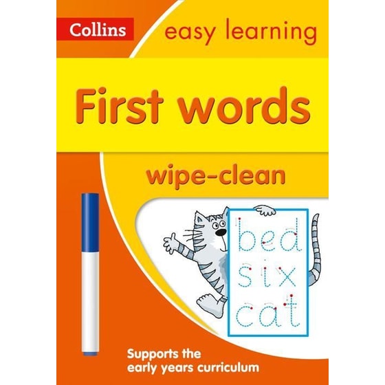 First Words Age 3-5 Wipe Clean Activity Book image 0