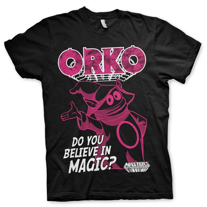 HYBRIS T-shirt Hybris Masters Of The Universe Orko: Do You Belive In Magic - Μαύρο