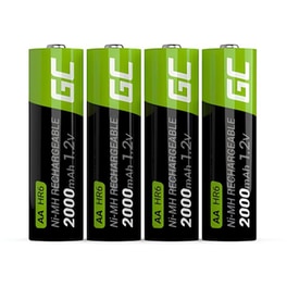 Επαναφορτιζόμενες Μπαταρίες Green Cell AA NiMH 2000mAh 1.2 V 4 τεμάχια