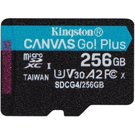 Kingston Canvas Go! Plus Gen4 microSDXC 256GB Class 10 U3 V30 UHS-I με αντάπτορα