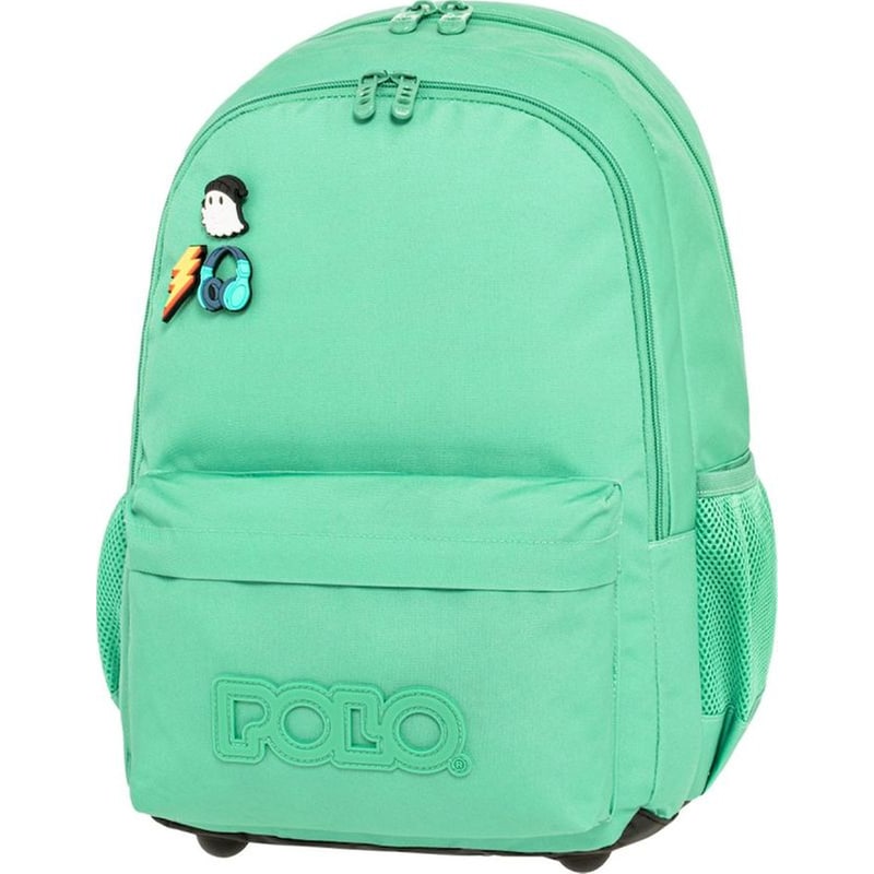Σχολική Τσάντα Πλάτης Polo Pins Turquoise