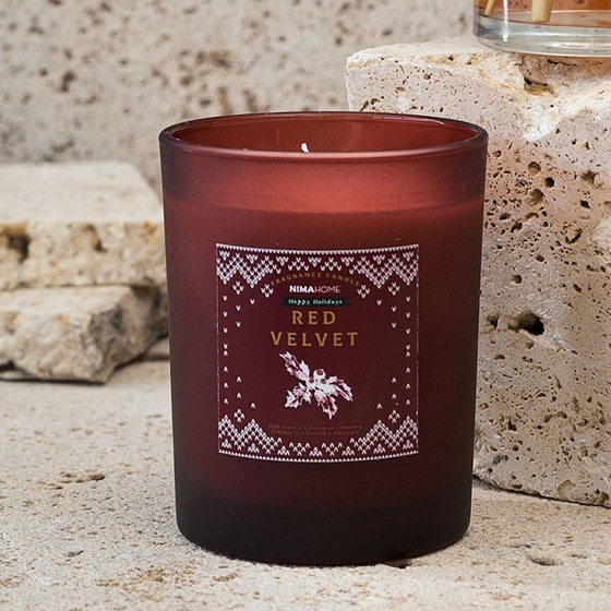 Αρωματικό Κερί Nima 160 gr - Red Velvet image 0