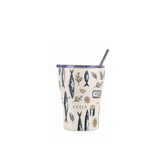 Ποτήρι Θερμός Estia Coffee Mug Save The Aegean Salt Life με Καλαμάκι 350 ml image 0