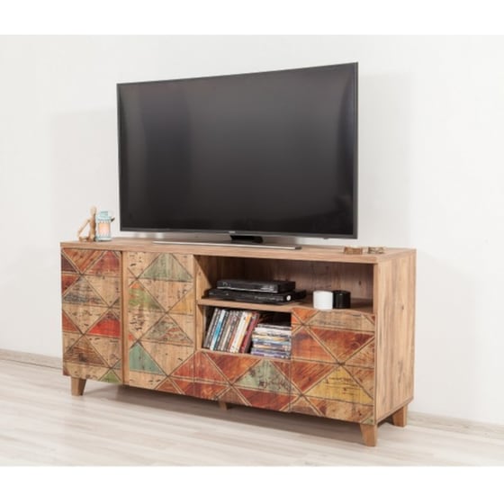 Έπιπλο Τηλεόρασης 24Mall Mare Atlantic Pine από Μοριοσανίδα 160x45x65 cm - Πολύχρωμο image 1