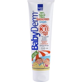 Παιδική/ Βρεφική Αντηλιακή Κρέμα InterMed Babyderm Για Πρόσωπο και Σώμα SPF30 300ml