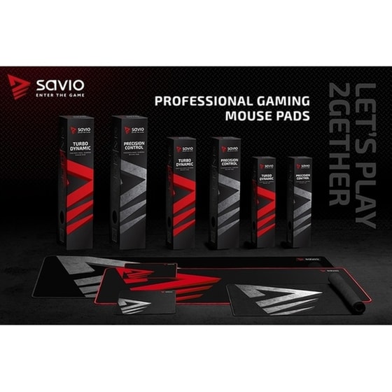 Savio Precision Control Gaming Mouse Pad XL 700 mm - Black image 4