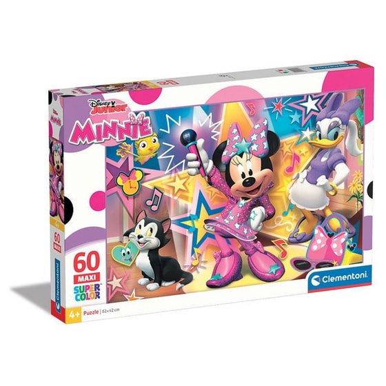 Παιδικό Παζλ Clementoni Maxi Super Color Disney Minnie (60 Κομμάτια) image 0