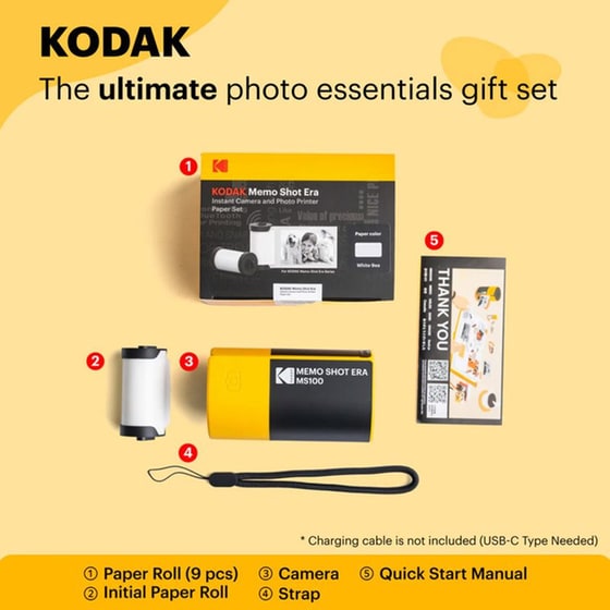 Kodak Memo Shot Era Φωτογραφικό Χαρτί Instant 6.86x4.57 cm - 9 Φύλλα image 1