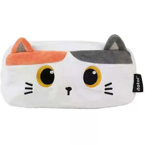 Κασετίνα  Οβάλ i-Total Plush Orange Cat image 0