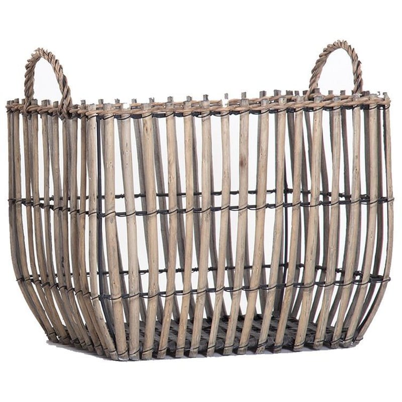 NEF-NEF Διακοσμητικό Καλάθι Nef-Nef Ψάθινο 22x24 cm - Μπεζ