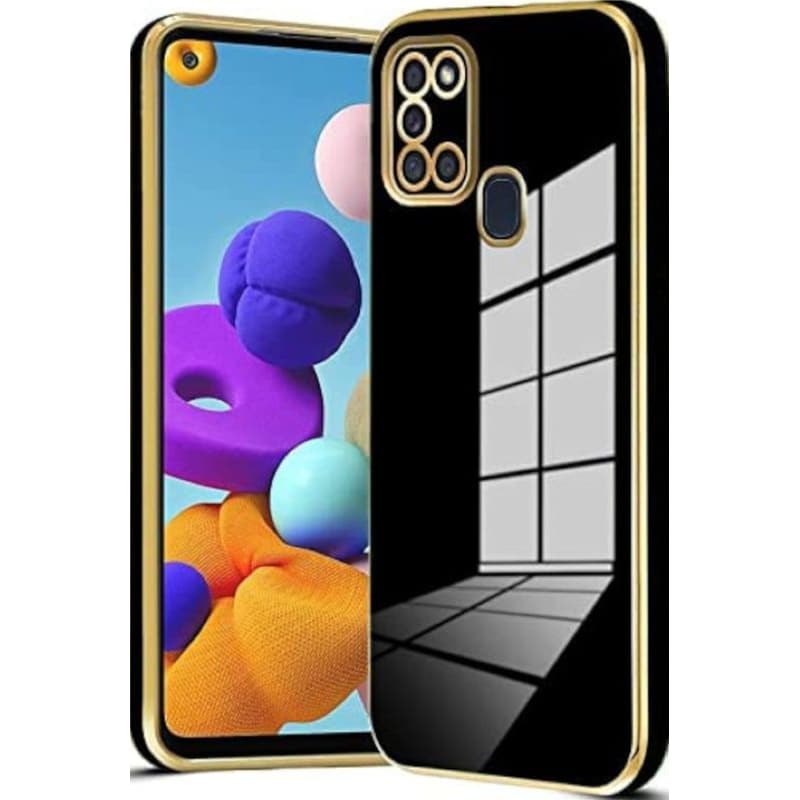 BODYCELL Θήκη Samsung Galaxy A21s - Bodycell Gold Plated - Black