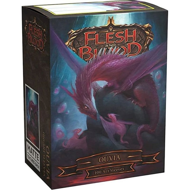 ARCANE TINMEN Flesh And Blood Ouvia Dragon Shield License Standard Art Sleeves (100 Sleeves)