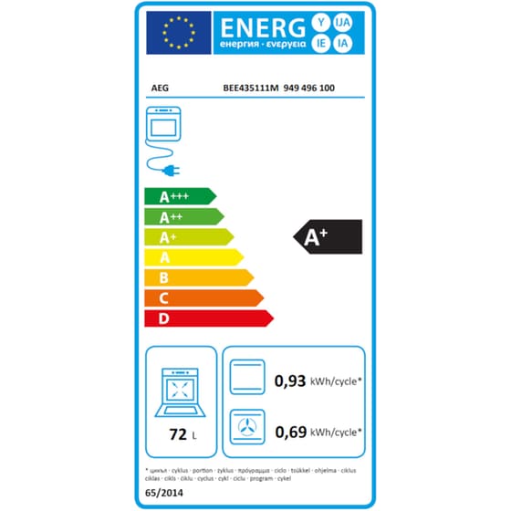 AEG 634021XB & BEE435111M 72 Lt - Inox Eντοιχιζόμενο Σετ Φούρνος και Εστία image 3