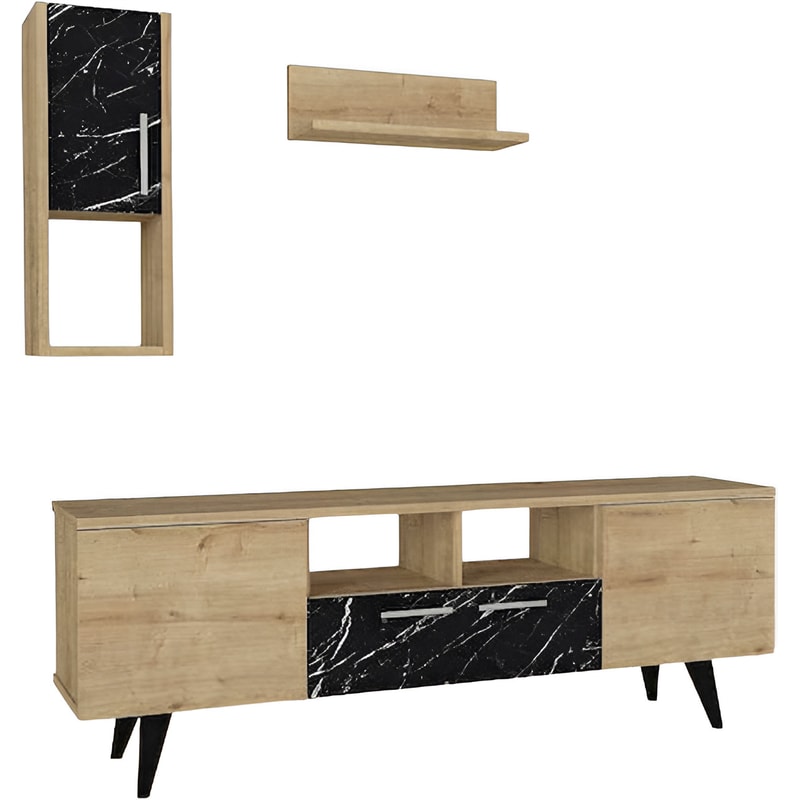 ESMARKET Σύνθετο Utah Sapphire Από Μοριοσανίδα 140x29.5x46 cm - Καφέ
