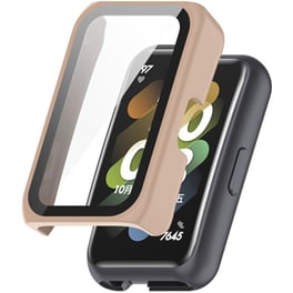 Θήκη Sonique Προστασία PC + Tempered Glass για Huawei Band 6/7 - Ροζ