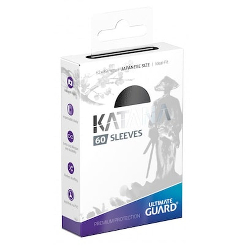 Ultimate Guard Katana Sleeves Japanese Size Μαύρο (60)