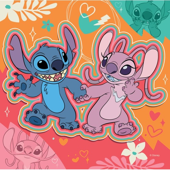 Παιδικό Παζλ Ravensburger Disney Stitch (3x49 Κομμάτια) image 3