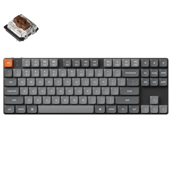Keychron K1 Max QMK/VIA Gaming Μηχανικό Ασύρματο Πληκτρολόγιο Full Size μεRGB φωτισμό - Μαύρο (US) image 4