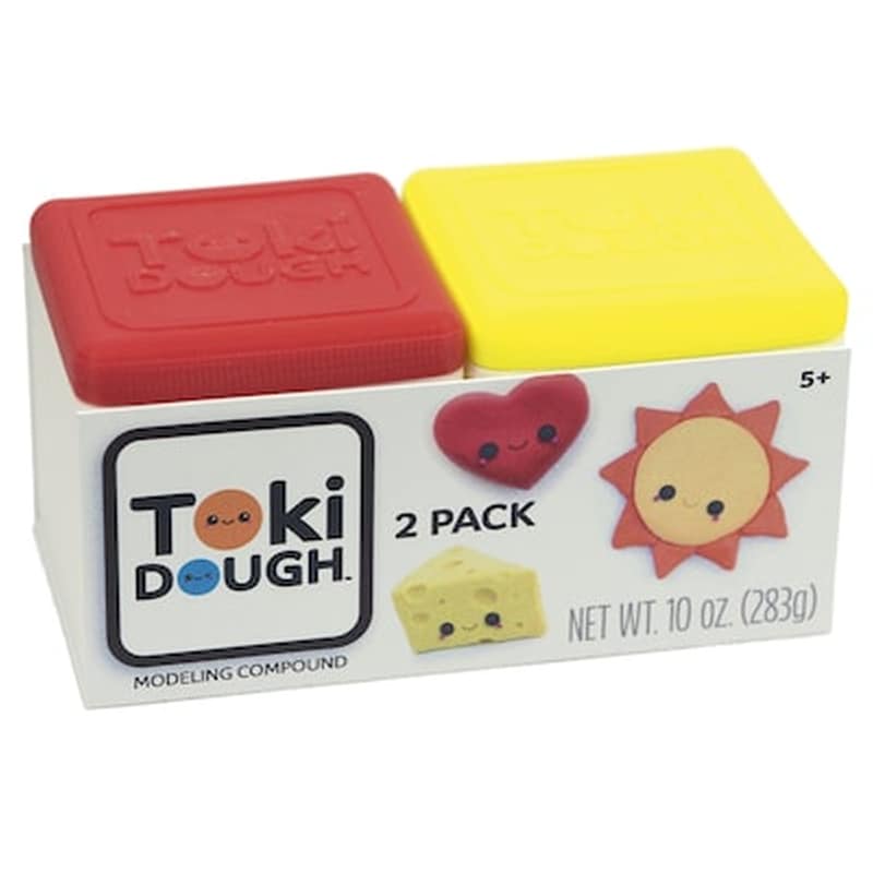 Σετ Χειροτεχνίας Toki Dough Packs (2 Packs) – Κόκκινο / Κίτρινο