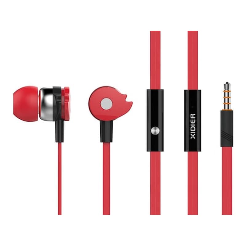 CELEBRAT Ακουστικά Handsfree Celebrat Xidier D1 3.5mm Jack - Κόκκινο