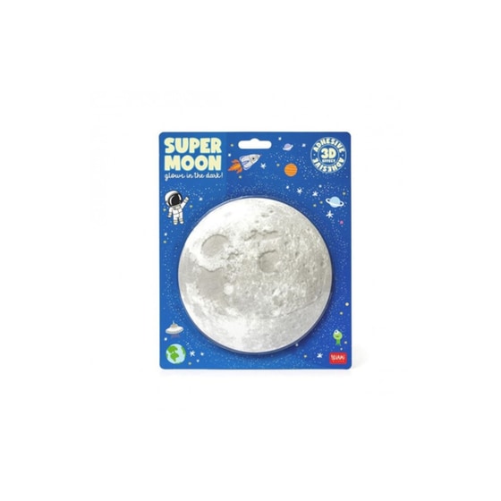 Αυτοκόλλητο που Φωσφορίζει στο Σκοτάδι Legami - Super Moon image 0