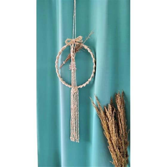 Χριστουγεννιάτικο Διακοσμητικό Στεφάνι Feelboho Χειροποιήτο Μακραμέ image 1