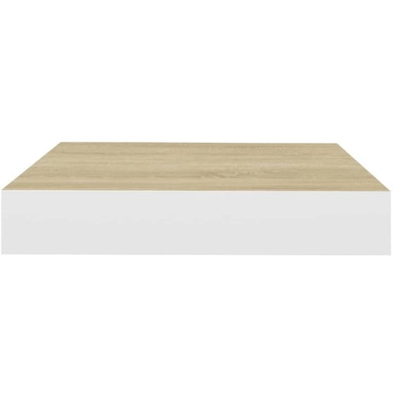 Ράφια Τοίχου VidaXL από MDF 23x23.5x3.8 cm 2 Τμχ - Δρυς /Λευκό image 3