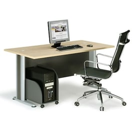 Γραφείο Υπολογιστή Woodwell C8867 από Μελαμίνη 180x80cm - Φυσικό