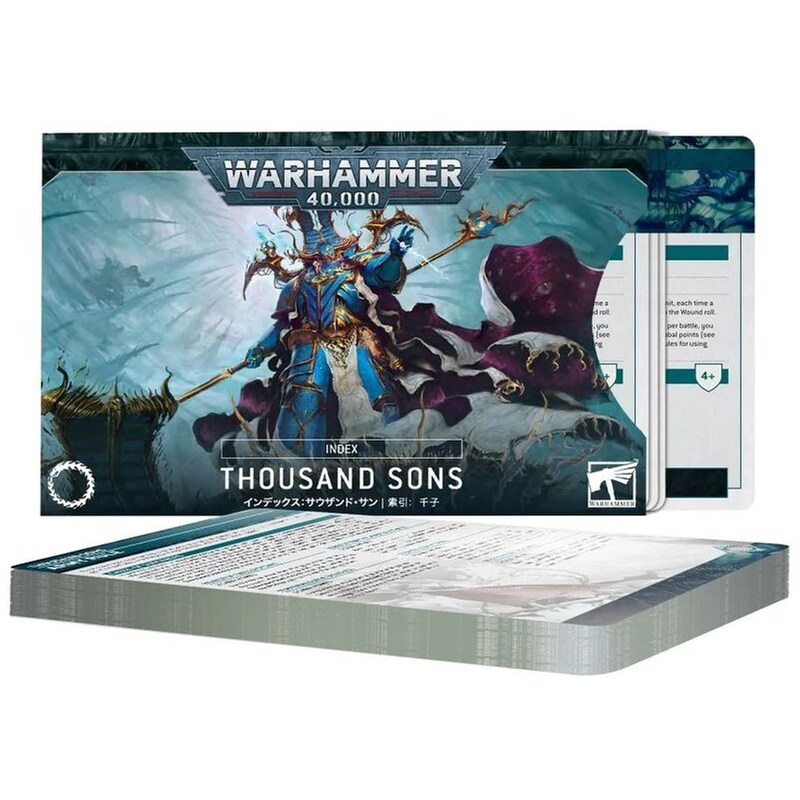 Index Cards: Thousand Sons Warhammer 40k GAMES WORKSHOP