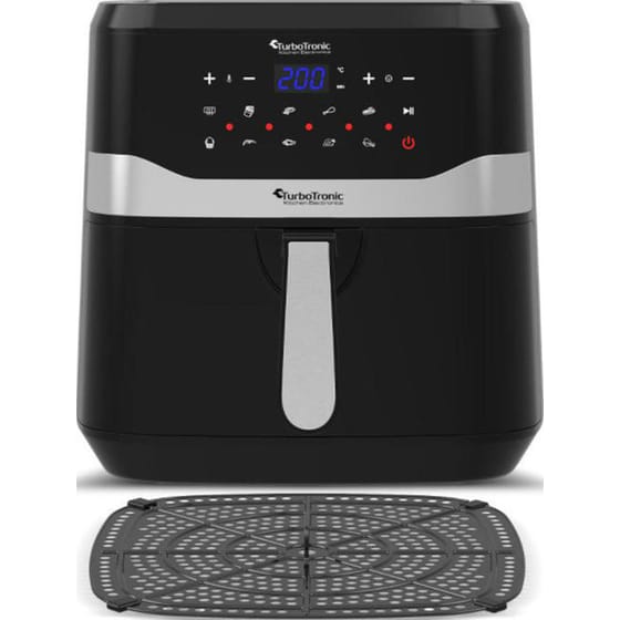 TURBOTRONIC TT-AF7D με Αποσπώμενο Κάδο 1800 W 7.5 L Μαύρο Φριτέζα Αέρος image 1