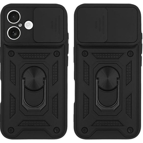 Θήκη Apple iPhone 16 Plus - Sonique Ring Armor CamPro - Μαύρο image 0