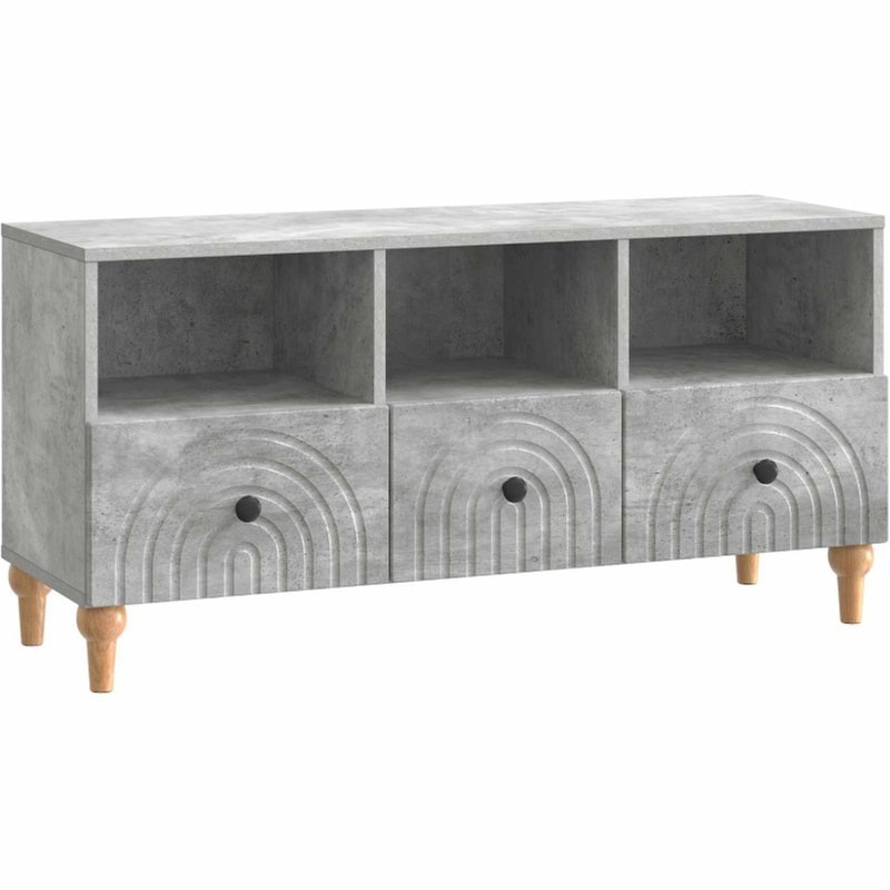 Έπιπλο Τηλεόρασης VidaXL 102x34.5x50 cm - Γκρι Σκυροδέματος