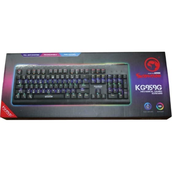 Marvo KG959G Gaming Μηχανικό Ενσύρματο Πληκτρολόγιο με Outemu Blue διακόπτες και RGB φωτισμό (US) image 3