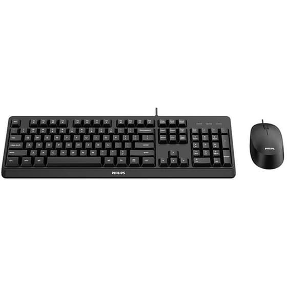 PHILIPS SPT6207BL Ενσύρματο σετ Πληκτρολόγιο/Ποντίκι - Μαύρο (US) image 2
